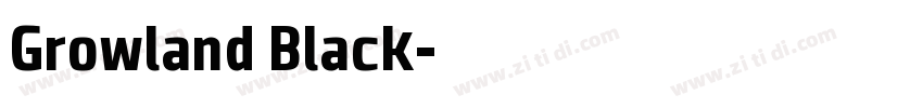 Growland Black字体转换